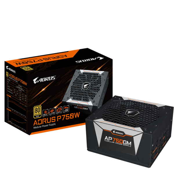 Gigabyte PSU 750WAorus P750W 80+ GOLD; Modular1xMB