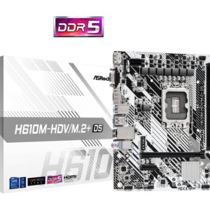 ASROCK MB H610M-HDV/M.2+ D5Intel H610;2xDDR5;VGA,HDMI,DPmicro ATX - Slika 1