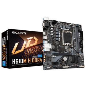 Gigabyte MB [H610M H DDR4 G10]LGA1700; 2xDDR4 up to 64GB1xM.2; HDMI,VGA; 2xPS2; 6xUSB - Slika 1