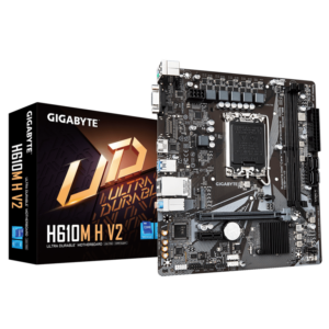 Gigabyte MB H610M H V2 G10,LGA1700; 2xDDR5 up to 96GB1xM.2; 4x SATA, HDMI, 1xPS2; 6xUSB - Slika 1