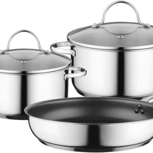 BOSCH INDUKCIONO posuđe set, 2 X Posuda: ( 14/16),(18/20), 1 X Tava (22/26), BE - Slika 1