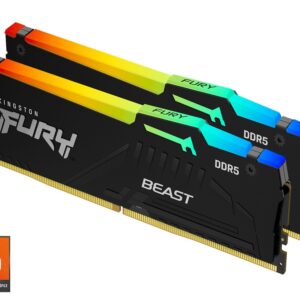 Kingston 32GB 6000MHz DDR5 RGBFury Beast (2x16GB), CL36EXPO & XMP 3.0 - Slika 1