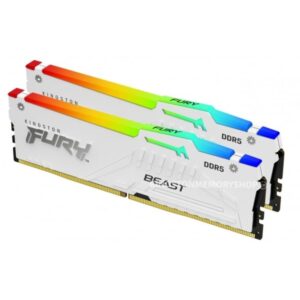 Kingston 32GB 6000MHz DDR5 W.White RGB, Fury Beast, CL36,288-pin, EXPO, XMP - Slika 1