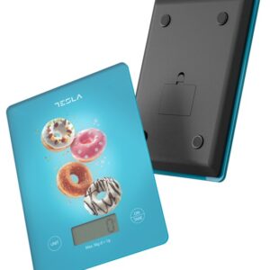 TESLA Kuhinjska vaga KS100BLKapacite 5 kg; 2XAAA baterija; Jedinica: g/fl.oz/oz/ml/lb - Slika 1