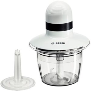 BOSCH sjeckalica 400W, BIJELA, 0.8L, INOX nož, ploča za tučenje vrhnja,SL - Slika 1