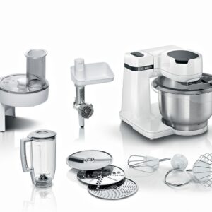 BOSCH kuhinjski aparat MUM Serie 2| Bijela, 700W, 3.8L, 4 Brzine, Inox posuda, SL - Slika 1