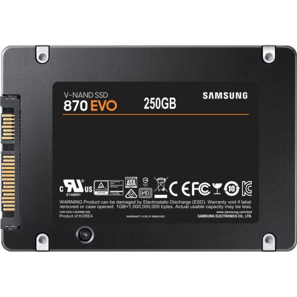 SAMSUNG SSD 870 EVO 250GB2.5'' SATA3;V-NAND MLC560MB/s read