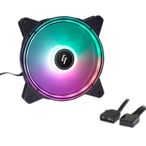 Chieftec Nova Set 3xRGB3x120mm, Control Hub DF-1004 pin PWM fan, 3pin ARGB - Slika 1