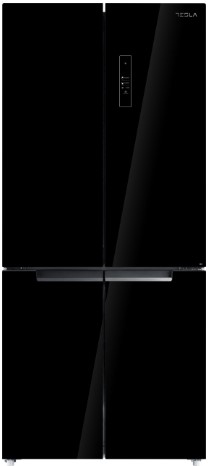 TESLA French door RF5100FMBTOTAL NO FROST - inverter; DISPLAY; Zapremina 511 l; BLACK GLASS