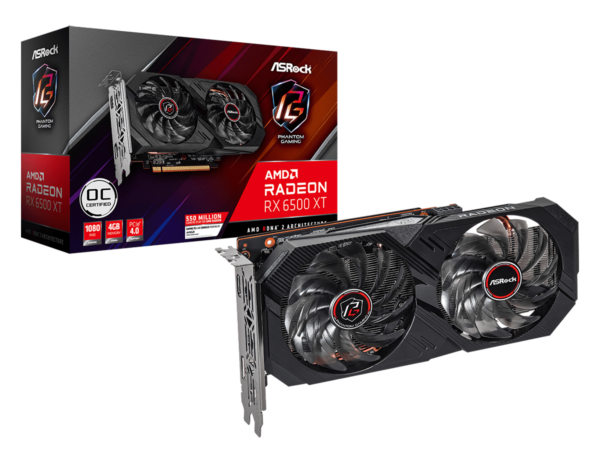 ASROCK VGA RX6500XT PGD 4GO OCAMD Radeon RX 6500XT