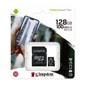 Kingston microSD 128GB Class10Canvas Select Plus100MBs Read,Class 10 UHS-I - Slika 1