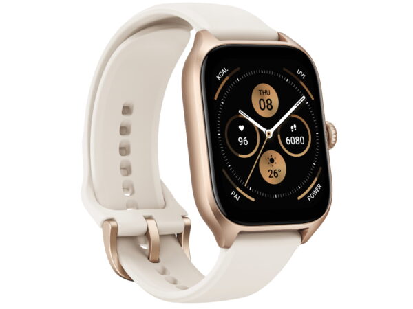 Amazfit GTS 4 MISTY WHITE 5 ATM; AMOLED; 1.75"; 300 mAh 154 SPORTS MODES