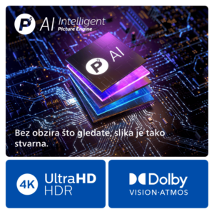 Philips 77''OLED819 4K AndroidAmbilight s 3 strane; 2.1 HDMI; P5 AI perfect; panel 120 HZ - Slika 4