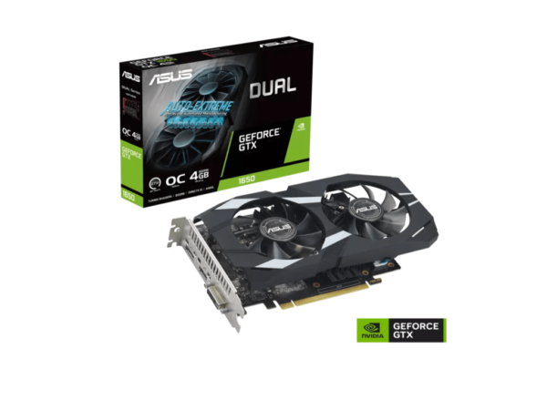 ASUS DUAL-GTX1650-O4GD6-P-EVONVIDIA GeForce GTX 16504GB GDDR6 128bit;DVI
