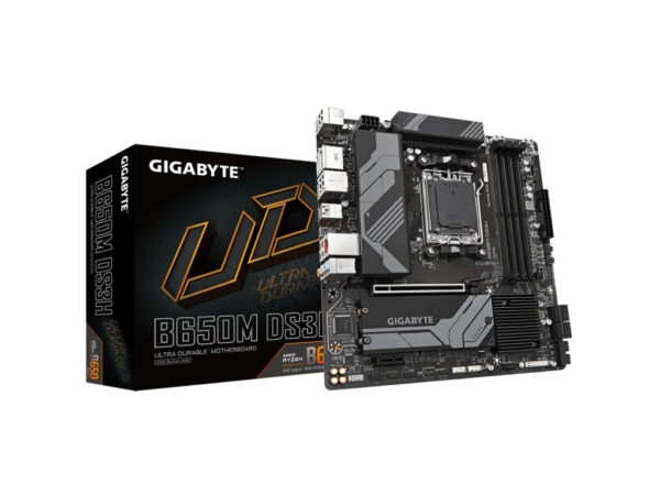 Gigabyte MB B650M DS3HAM5; 4xDDR5; 2xM.2
