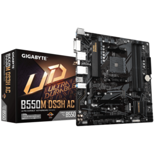 Gigabyte MB B550M DS3H ACAM4; 4xDDR4; 2xM.2, 4xSATADVI, HDMI; 8xUSB; WIFI; mATX - Slika 1