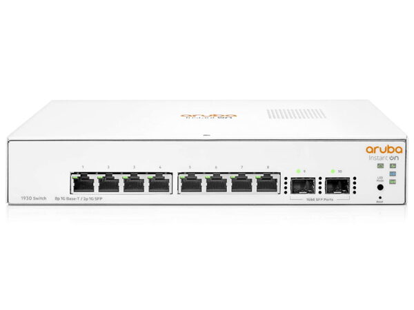 Aruba Instant On 1930 24G 4SFP10 Gb latency < 1.30 mSec;Throughput-95.23 Mpps; Capacity 128Gbps