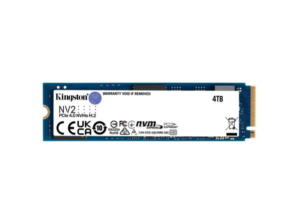 Kingston SSD 4000GB NV2 4TBNVMe PCIe Gen 4.0x4R/W : 3500/2800MB/s