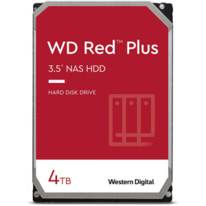 WD HDD 4TB SATA3 Red PlusIntelliPower 256MB,For NAS Systems - Slika 1