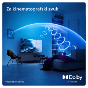 Philips 65"PUS7409 4K GooglePixel Precise Ultra HDDolby Atmos zvuk - Slika 4