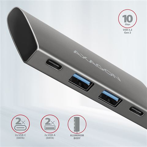 USB HUB AXAGON HMC-4G2 2xUSB3.2 Gen 2 USB HUB AXAGON HMC-4G2 2xUSB3.2 Gen 2