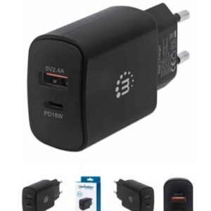 MH zidni punjač 27 W; USB-A i USB-C port (do 18W)