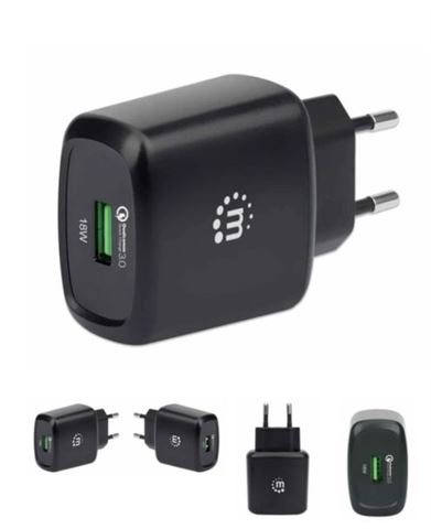 MH QuickCharge 3.0 zidni punjač 18W crni