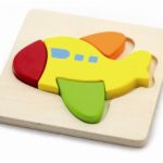 Drvene puzzle 4 dijela - avion