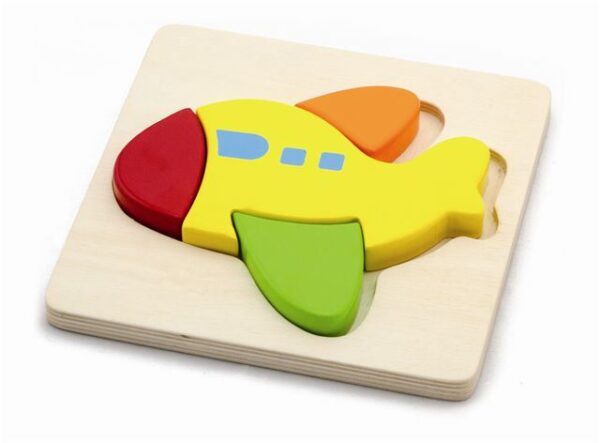 Drvene puzzle 4 dijela - avion