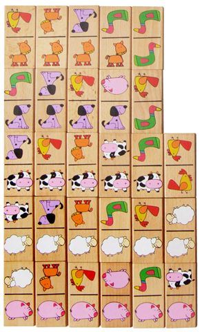 Drveni domino - životinje