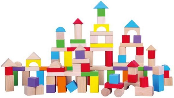 Drvene šarene kocke 3 cm