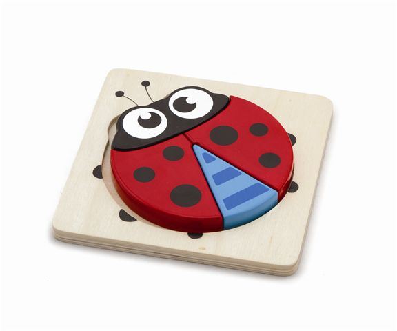 Drvene puzzle 4 dijela - bubamara