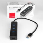 AXAGON HUE-S2B 4x USB3.0 Charging Hub