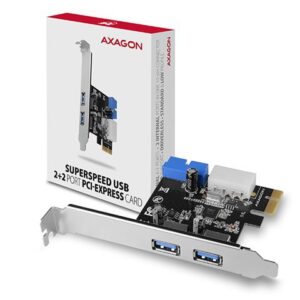 AXAGON PCEU-232VL PCIe Adapter USB 3.2Gen1 x4 (2xfront + 2xinternal)