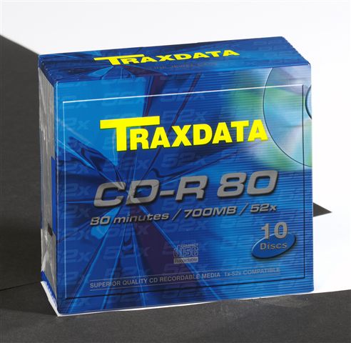TRAXDATA OPTIČKI MEDIJ CD-R SLIM BOX 10 TRAXDATA OPTIČKI MEDIJ CD-R SLIM BOX 10