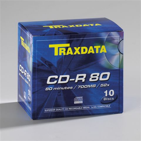 TRAXDATA OPTIČKI MEDIJ CD-R BOX 10