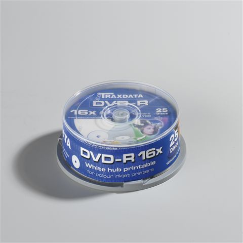Traxdata DVD-R PRN F CAKE 25 Traxdata DVD-R PRN F CAKE 25