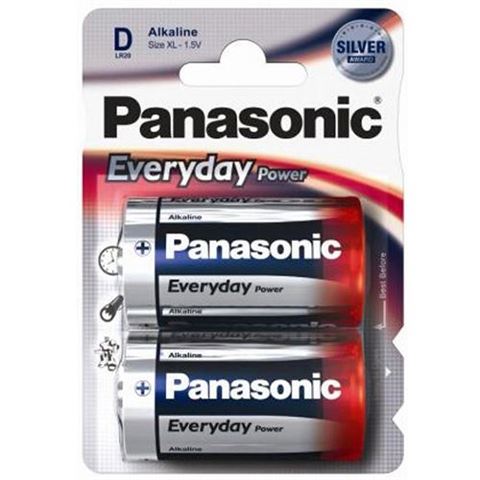 PANASONIC baterije LR20EPS/2BP Alkaline Everyday Power PANASONIC baterije LR20EPS/2BP Alkaline Everyday Power