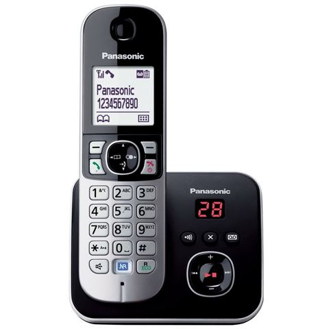 PANASONIC telefon bežični KX-TG6821FXB crni TAM sekretarica PANASONIC telefon bežični KX-TG6821FXB crni TAM sekretarica