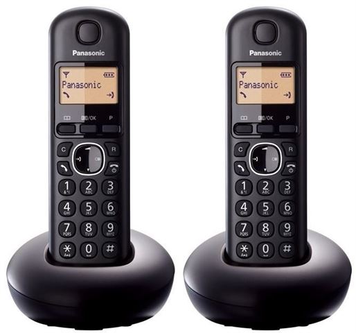 PANASONIC telefon bežični KX-TGB212FXB crni TwinPack PANASONIC telefon bežični KX-TGB212FXB crni TwinPack