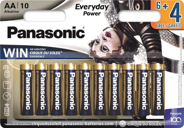 PANASONIC baterije LR6EPS/10BW 6+4F Alkal. Everyday Power PANASONIC baterije LR6EPS/10BW 6+4F Alkal. Everyday Power