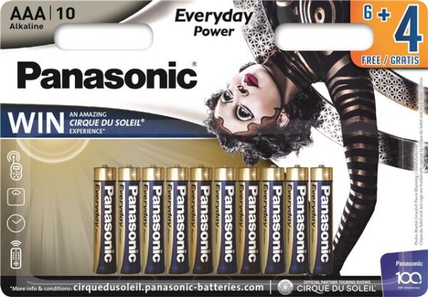 PANASONIC baterije LR03EPS/10BW 6+4F Alkal. Everyday Power PANASONIC baterije LR03EPS/10BW 6+4F Alkal. Everyday Power
