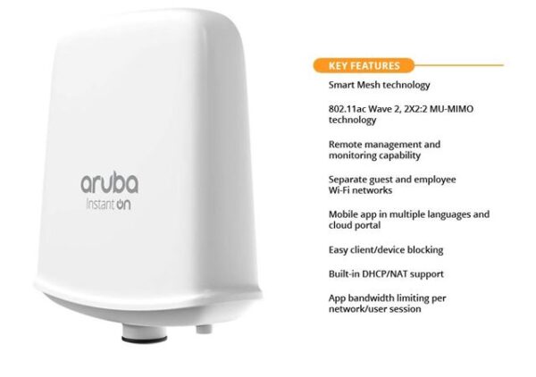 HPE AP ARUBA INSTANT ON AP-17 2X2:2 MU-MIMO HPE AP ARUBA INSTANT ON AP-17 2X2:2 MU-MIMO