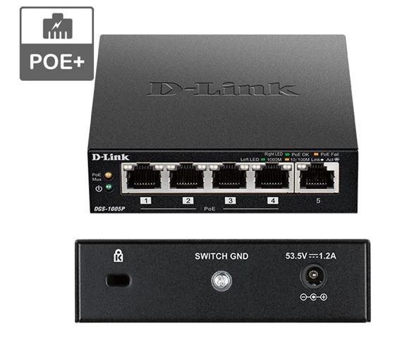 D-Link POE+ switch neupravljivi D-Link POE+ switch neupravljivi