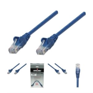 Intellinet prespojni mrežni kabel Cat.5e UTP PVC 0.5m plavi