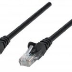 Intellinet patch kabel 0.25m Cat.5e UTP PVC crno