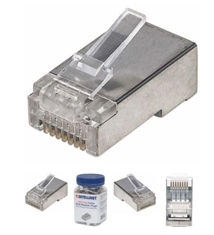 Intellinet konektor RJ45 Cat.5e STP 2-prong 100kom. stranded Intellinet konektor RJ45 Cat.5e STP 2-prong 100kom. stranded