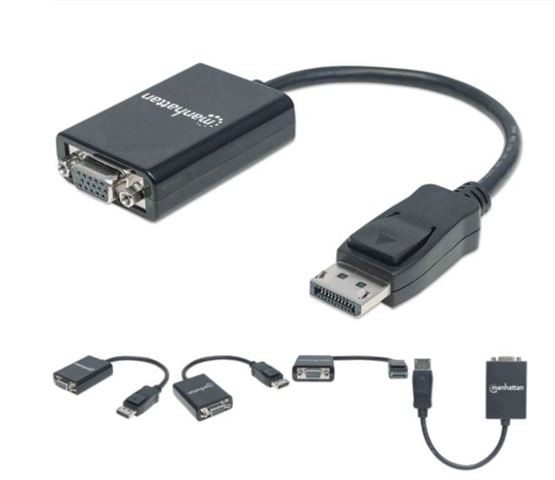 MH adapter aktivni DisplayPort Muški/VGA Ženski MH adapter aktivni DisplayPort Muški/VGA Ženski