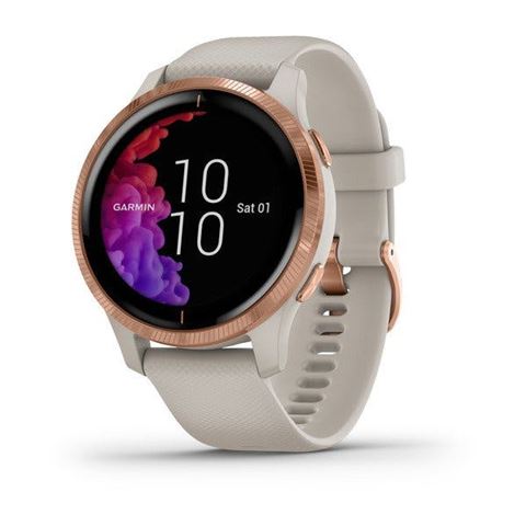 Garmin Venu RoseGold Light sand remen Garmin Venu RoseGold Light sand remen