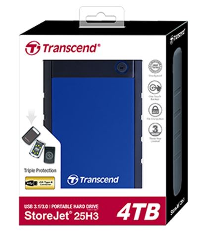 Vanjski tvrdi disk 4TB StoreJet 25H3P Transcend Vanjski tvrdi disk 4TB StoreJet 25H3P Transcend